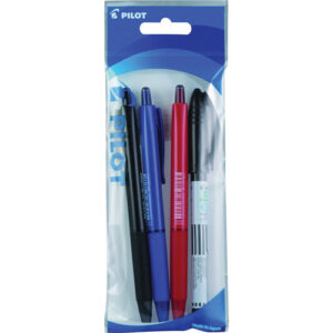 BOLÍGRAFO DE GEL RETRÁCTIL PILOT BP1 MEDIANO BLISTER CON 3 COLORES SURTIDOS